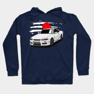 Japan car GTR R34 - JDM Hoodie